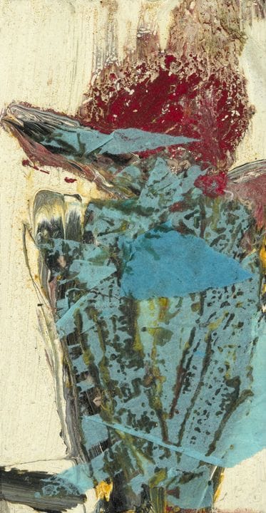 亨特·斯隆姆（HUNT SLONEM），美国艺术家，生于1951年，抽象画，木板综合材料，7 x 3