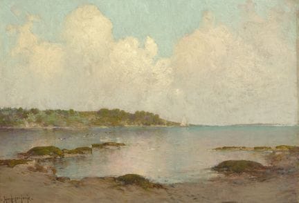 朱利安·翁德唐克（JULIAN ONDERDONK），美国，1882-1922年，《长岛海岸风景》，