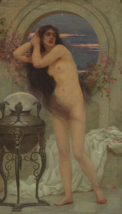 欧内斯特·诺曼德（ERNEST NORMAND），英国，1857-1923，《潘多拉》，1899年，