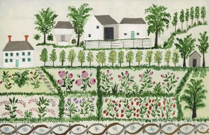 多丽丝·埃姆里克·李（DORIS EMRICK LEE），美国，1905-1983，《刺绣花园》，水