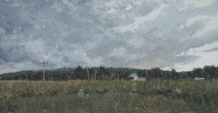 林登·弗雷德里克（LINDEN FREDERICK），美国艺术家，生于1953年，《晚祷／晚霞》，水