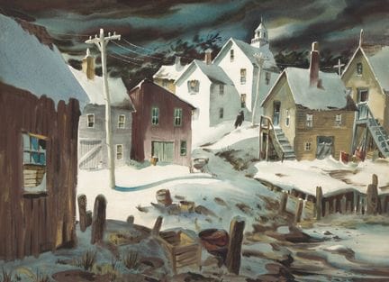 亨利·马丁·加瑟（HENRY MARTIN GASSER），美国，1909-1981年，《滨水区的雪