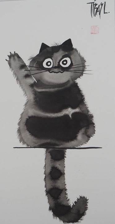 Laszlo TIBAY (1962)
Le salut du chat


Dessin orig
