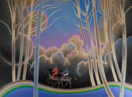 Albert ZAVARO (1925-2022)
Couple de cavaliers en p