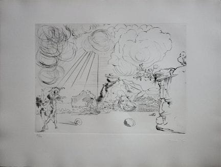 Salvador DALI (1904-1989)
Plage à Cadaques (Apothé