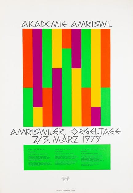 Max BILL (1908-1994)
Amriswiler Orgeltage


Affich