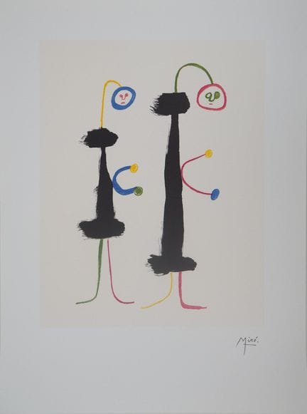 Joan MIRO (1893-1983)
Amoureux surréalistes


Lith
