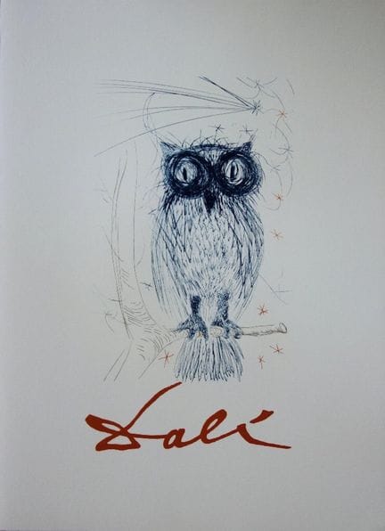 Salvador DALI (1904–1989)
La Chouette Bleue, 1983
