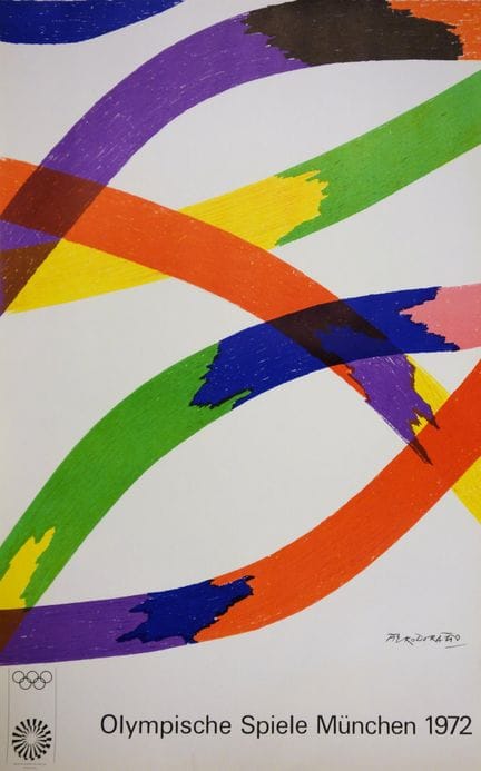 Piero DORAZIO (1927-2005)
Rubans colorés - JO Müni
