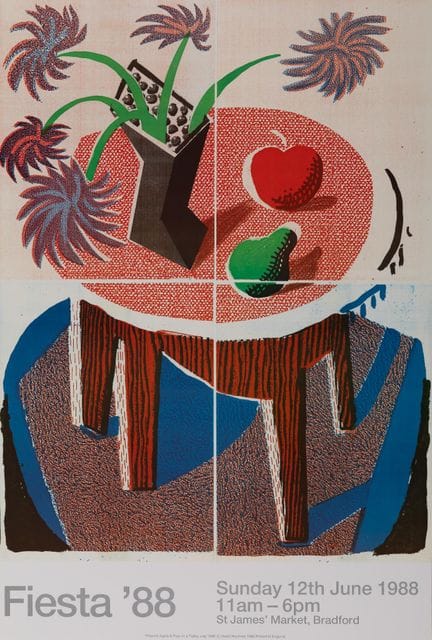 David HOCKNEY (1937)
Fiesta 88 : Nature morte à la