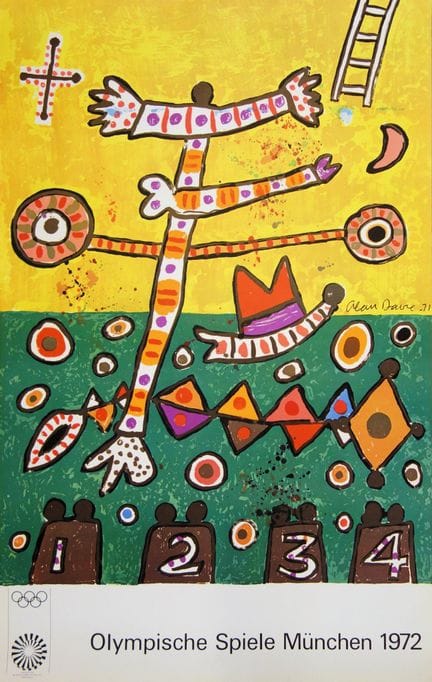 Alan DAVIE (1920-2014)
Fête du sport - JO Münich 1
