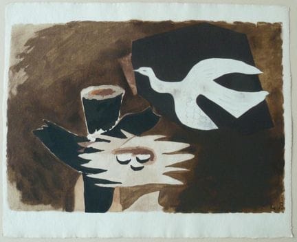 Georges BRAQUE (1882-1963)
Le nid


Lithographie e