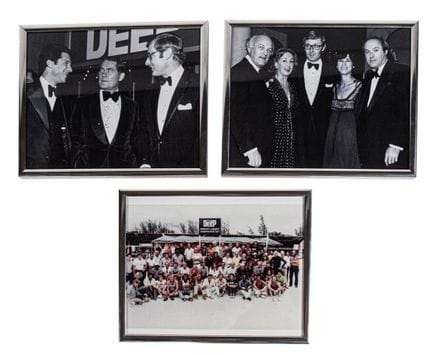 Serie di tre fotografie di produzione e della prim