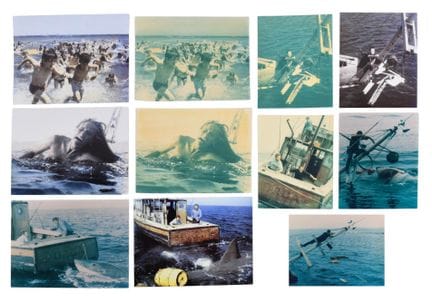 Serie di 11 stampe di produzione e fotografie trat