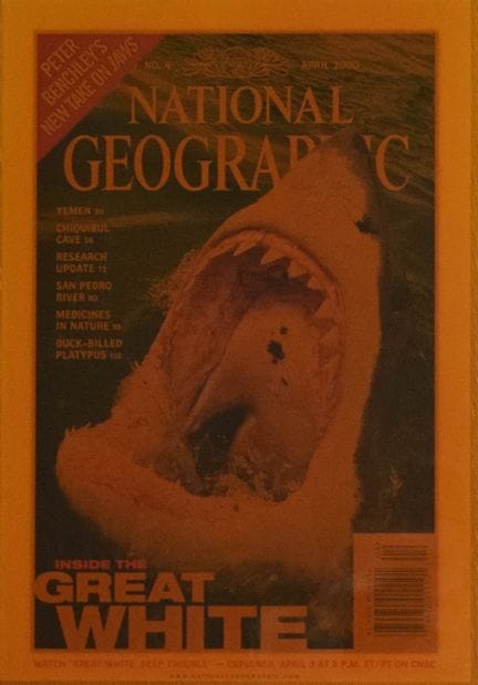 Copertina plastificata della rivista National Geog