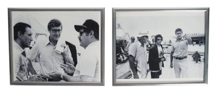 Due stampe fotografiche in bianco e nero tratte da