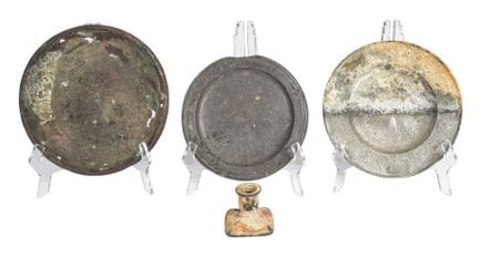 Gruppo di quattro reperti archeologici marini recu