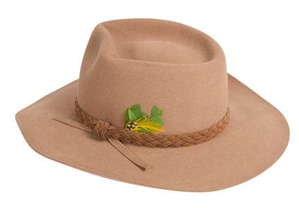 Peter's own hats, from the Akubras he wore on Aust