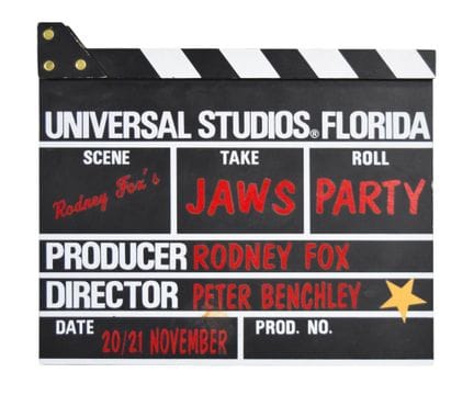Ciak commemorativo realizzato per un evento specia