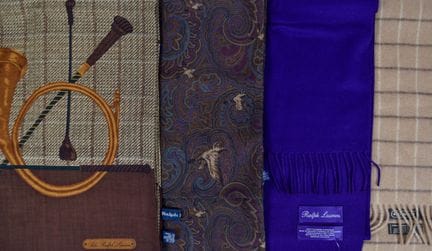 4 Ralph Lauren and Coach Wool Cashmere Scarves

Gr