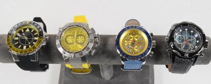 4 relojes de pulsera para hombre de acero inoxidab