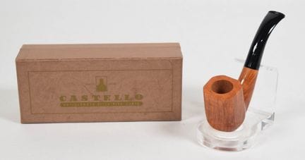 Pipa da tabacco Castello in legno di briar con sca