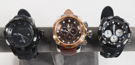 3 relojes de pulsera para hombre de acero inoxidab