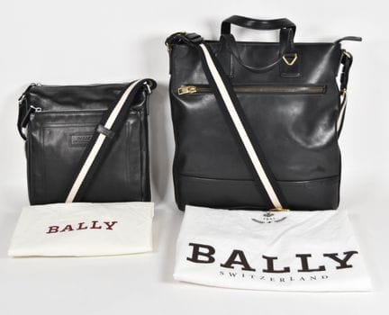 2 bolsos de piel de Bally, entre los que se incluy