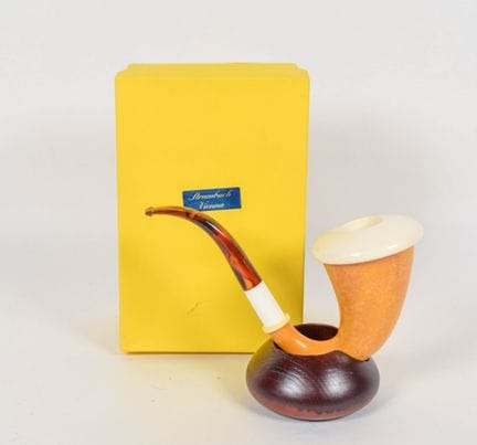 Pipa da tabacco Strambach Vienna in meerschaum, ma