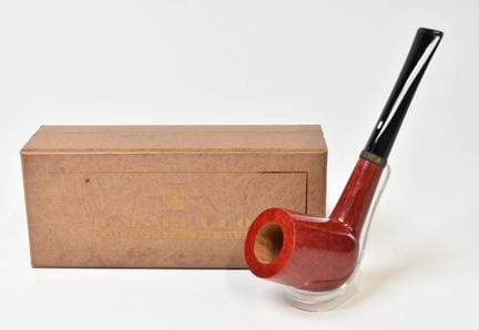 Pipa da tabacco Castello in radica con scatola ori