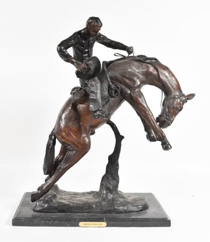 Escultura de bronce de Charles Marion Russell: «Br