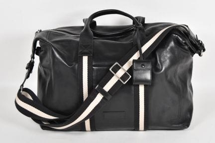 Bolsa de viaje para hombre de piel negra de Bally
