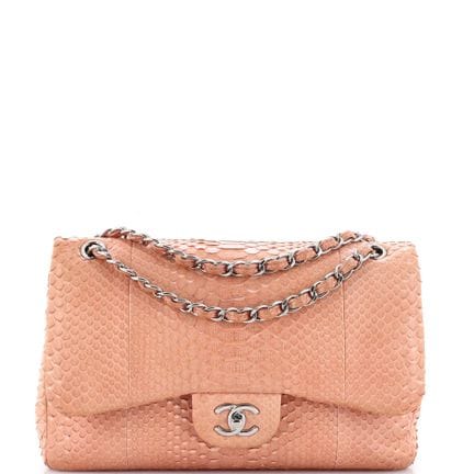 Borsa Chanel Jumbo a doppia patta in pelle di pito