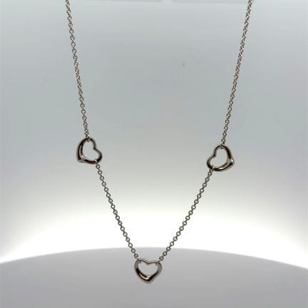 Collana Tiffany &amp; Co. con tre cuori in argento