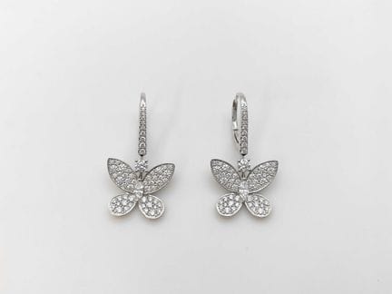 Boucles d’oreilles Graff Butterfly en or blanc 18 