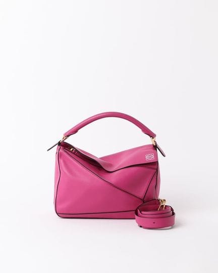 Borsa Loewe Puzzle Medium in pelle rosa  Scopri la
