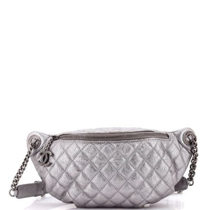 Borsa a tracolla Chanel Banane in pelle trapuntata