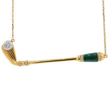 Collana con ciondolo "Birdie" a forma di mazza da 