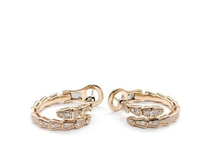 Boucles d’oreilles créoles Bulgari Serpenti Viper 