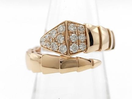 Anello Bulgari Serpenti Viper Diamond in oro rosa 