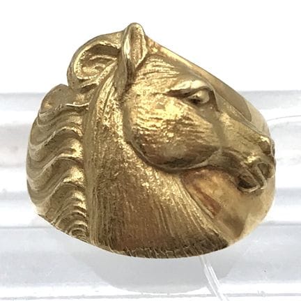 Bague sculpturale « Tête de cheval » Carrera y Car