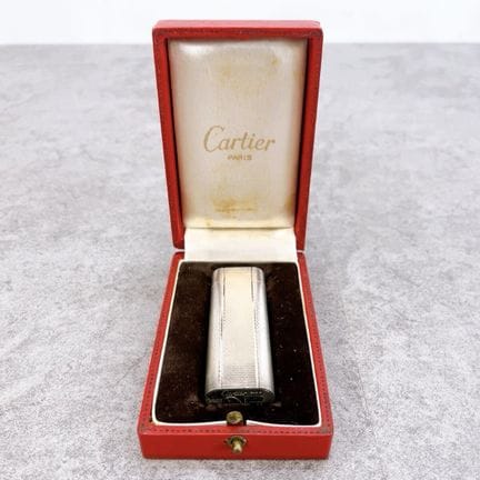 Cartier Paris Vintage Silver-Tone Metal Rectangula