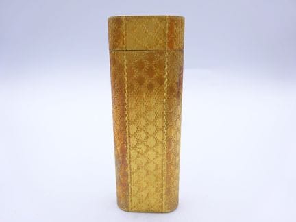 Cartier Vintage Gold Tone Textured Patterned Metal