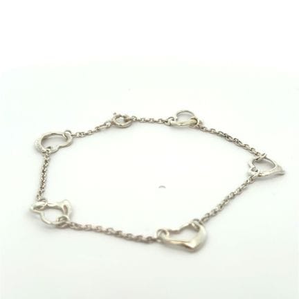 Bracelet à chaîne en argent sterling « Open Heart 