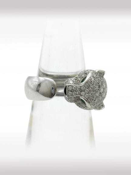 Anello Cartier Panthere in oro bianco 18 carati co