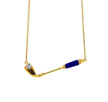 Collana con ciondolo a forma di mazza da golf "Bir