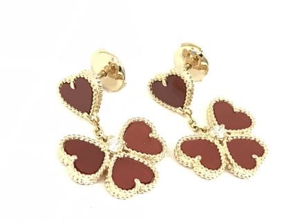Boucles d'oreilles pendantes « Sweet Hearts » en c