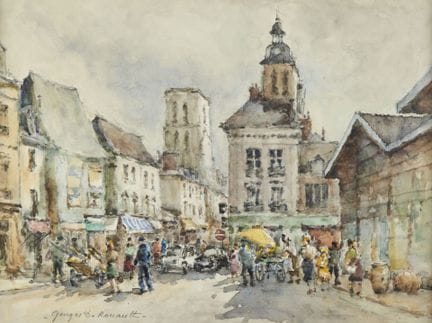 Georges-Dominique ROUAULT (1904-2002)
«Place de vi