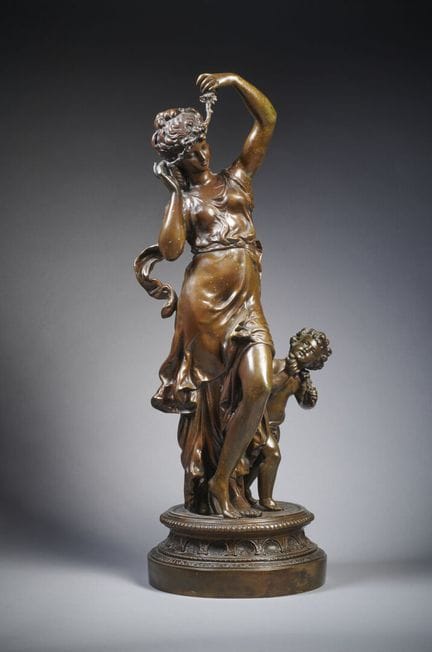 Ecole française du XIXème siècle
«Nymphe et putto»