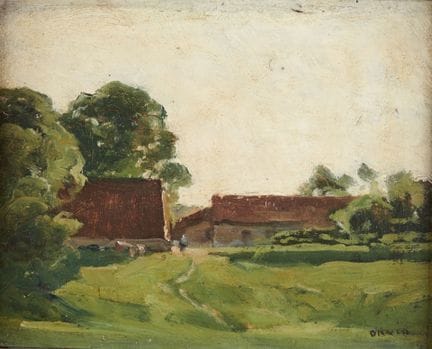DAVIN (Début du XXème siècle)
«La ferme»
Huile sur